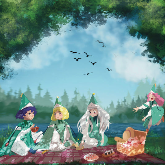 Witch Hat Atelier on a picnic