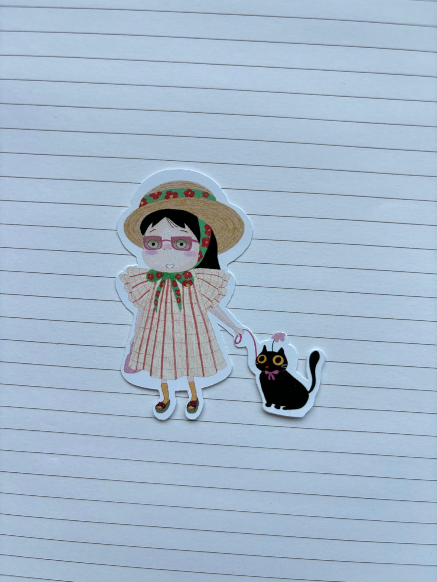 Fancy original characters sticker