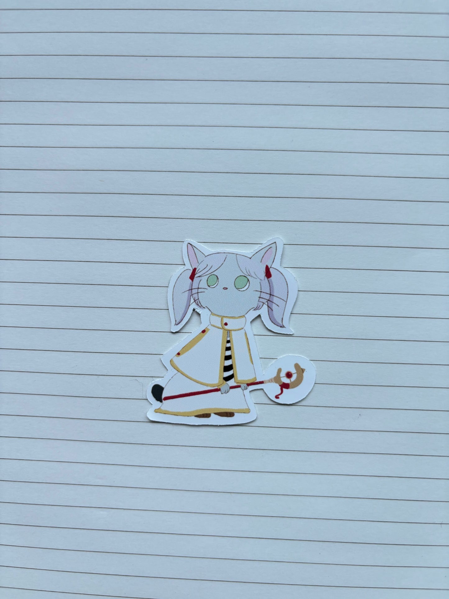 Frieren cat sticker